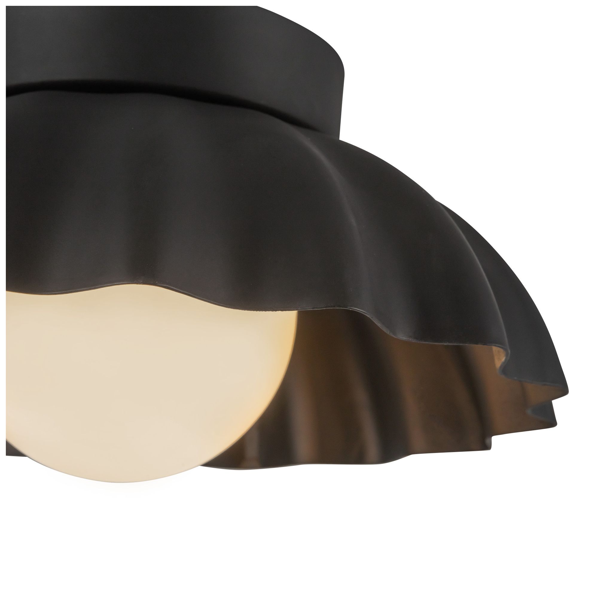 Image 5 Alora Mood Soleil LED 10-in Matte Black/Opal Glass Wall Vanity more views