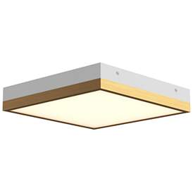 Image1 of Alora Mood Sydney LED 11-in Aged Gold/White Flush Mount