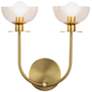 1_Alora Mood Sylvia E12 12-in Brushed Gold/Clear Glass Wall Vanity