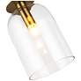 5_Alora Mood Sylvia E26 8-in Brushed Gold/Clear Glass Pendant more views