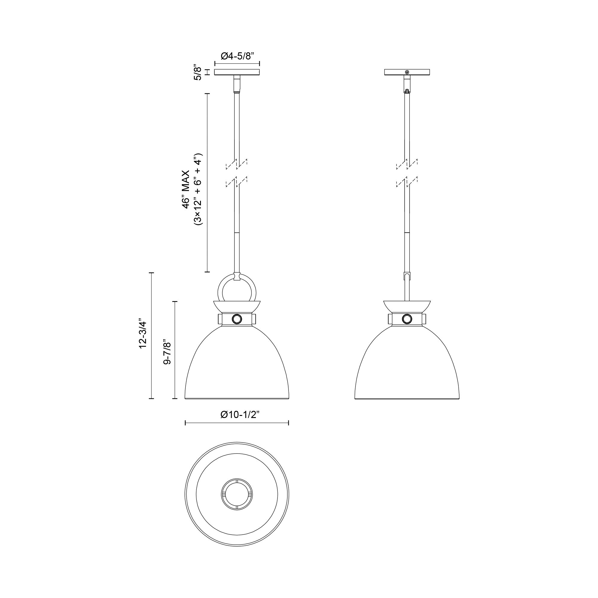 Image 5 Alora Mood Waldo E26 11-in Aged Gold Pendant more views