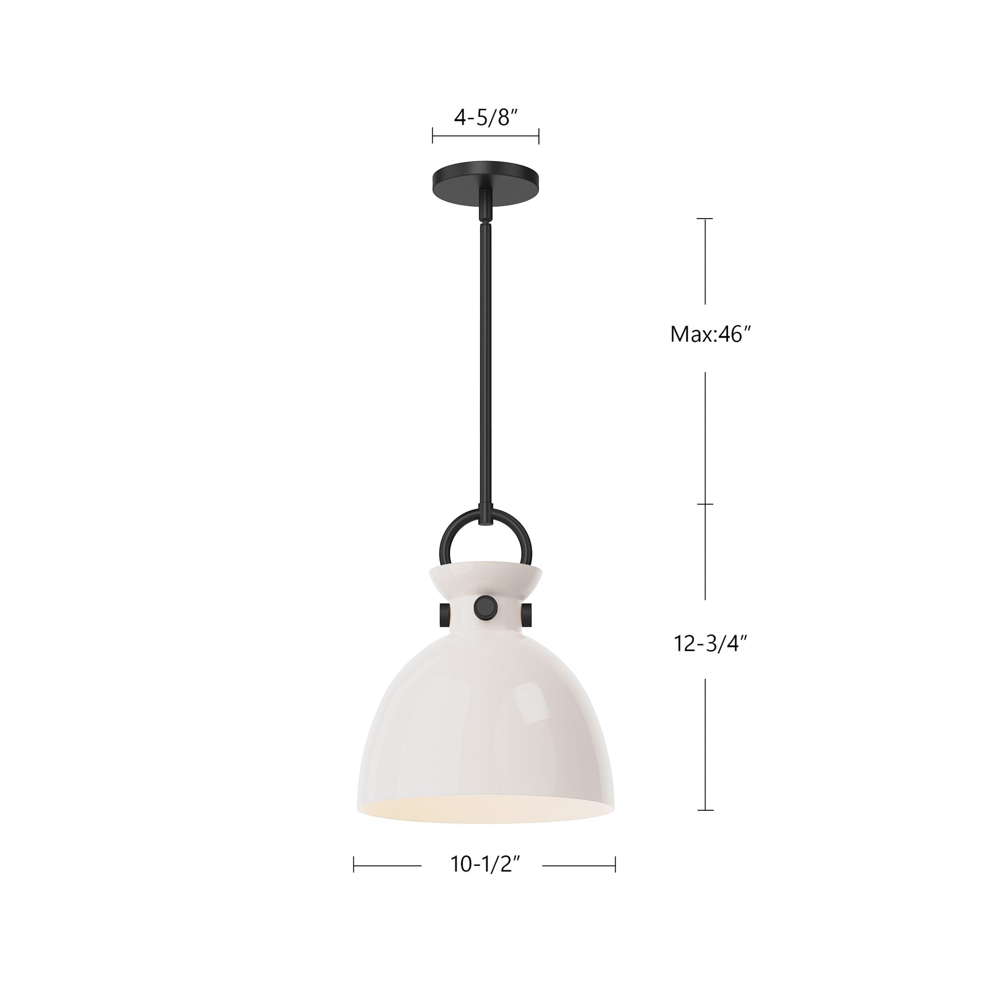 Image 6 Alora Mood Waldo E26 11-in Matte Black/Smoked Pendant more views