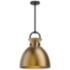 Alora Mood Waldo E26 14-in Matte Black/Aged Gold Pendant