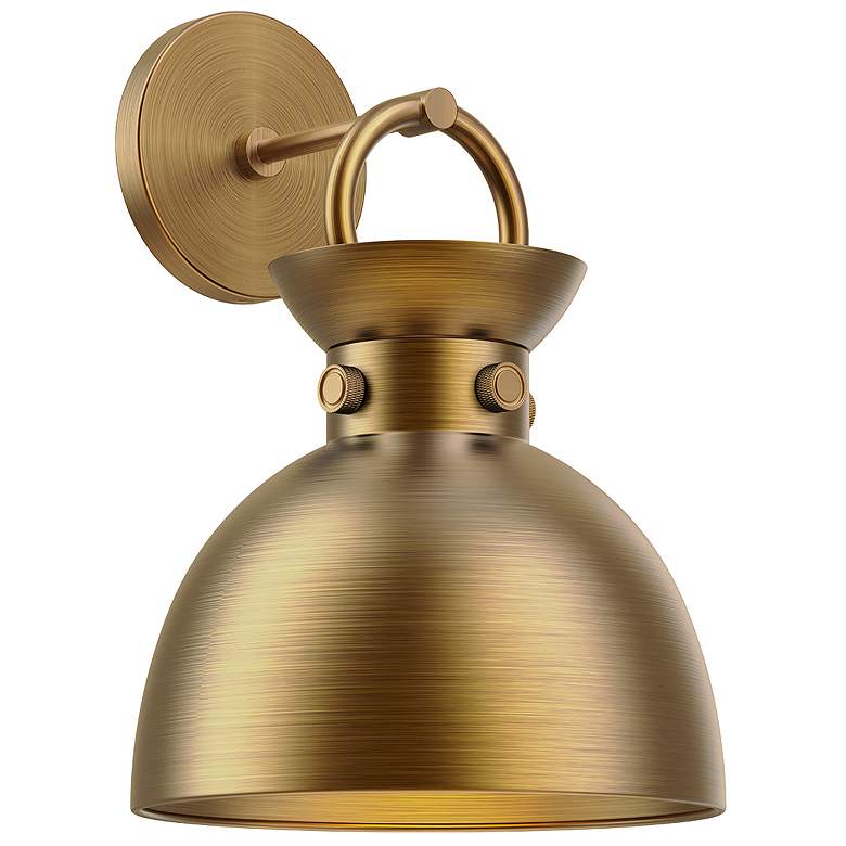 Image 1 Alora Mood Waldo E26 9-in Aged Gold Wall Vanity