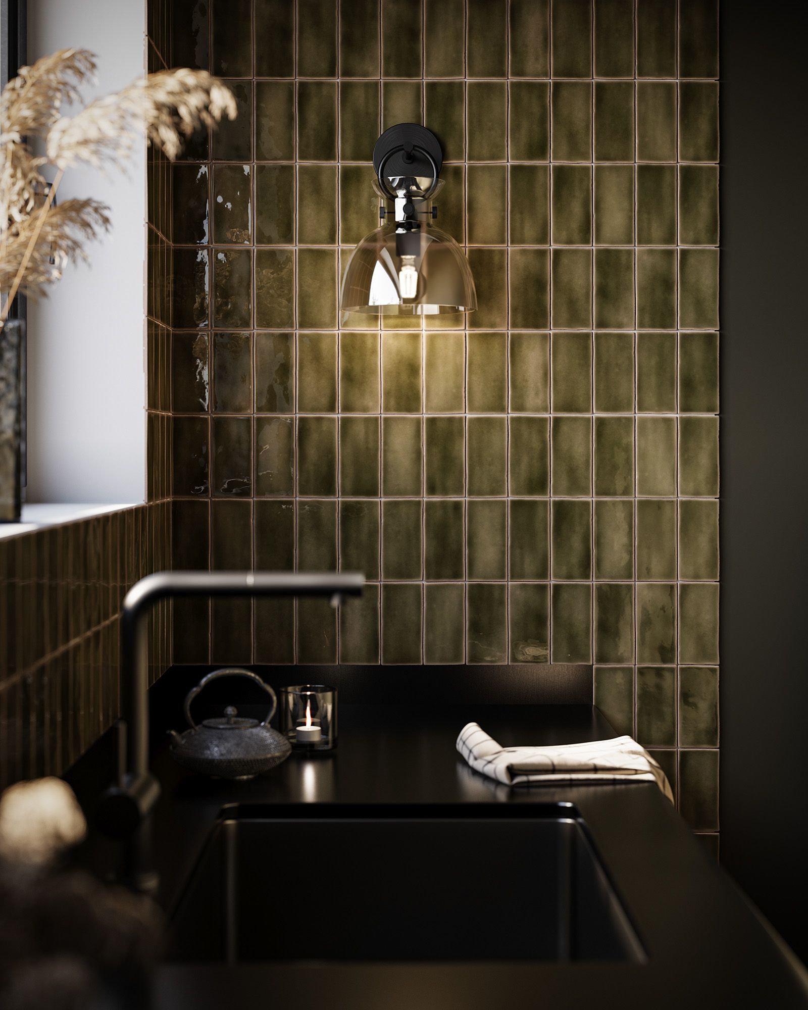Image 2 Alora Mood Waldo E26 9-in Matte Black/Smoked Wall Vanity more views