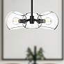 1_Alora Mood Willow E12 16-in Clear Glass/Matte Black Pendant