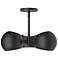 Alora Mood Willow E12 16-in Matte Black Pendant