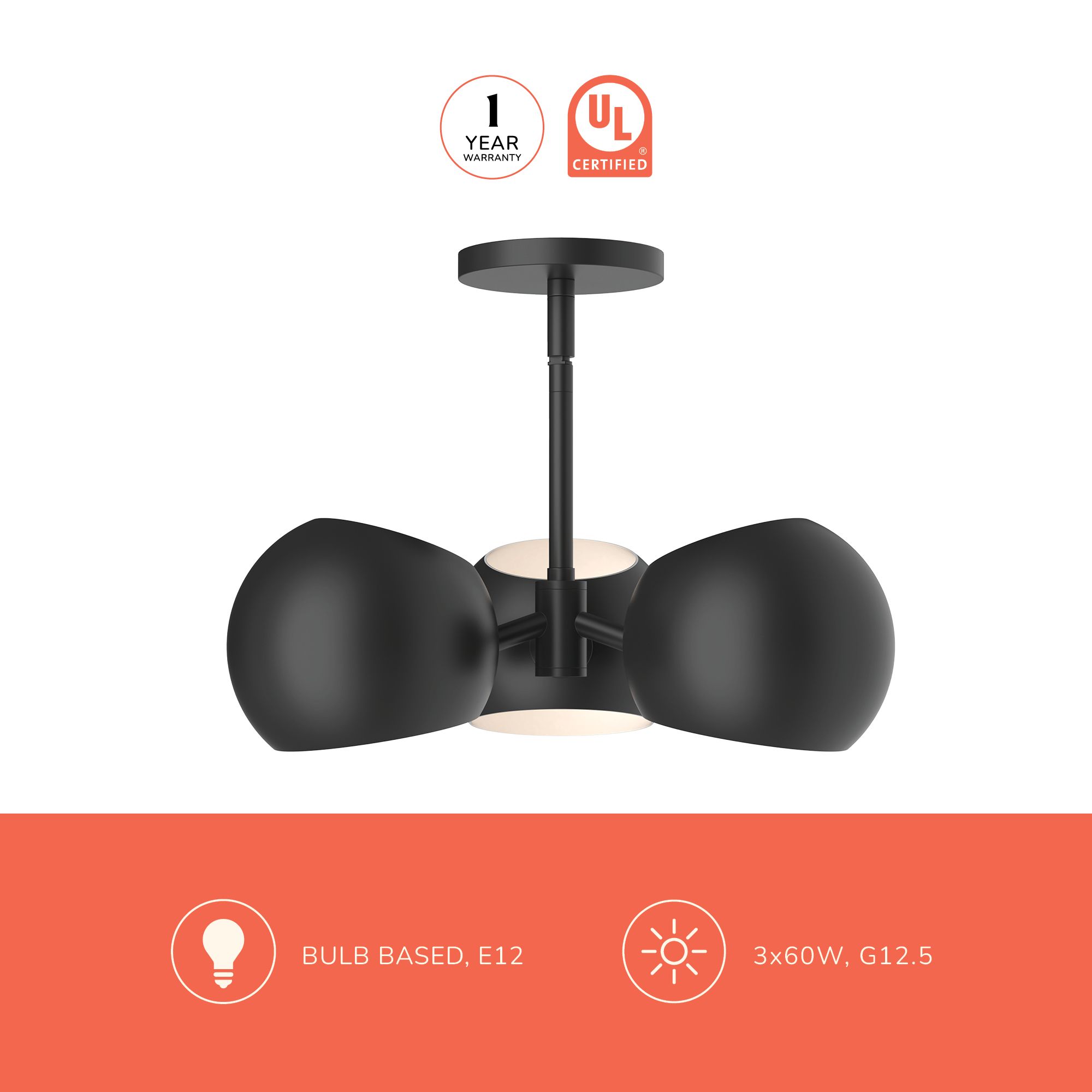 Image 4 Alora Mood Willow E12 16-in Matte Black Pendant more views