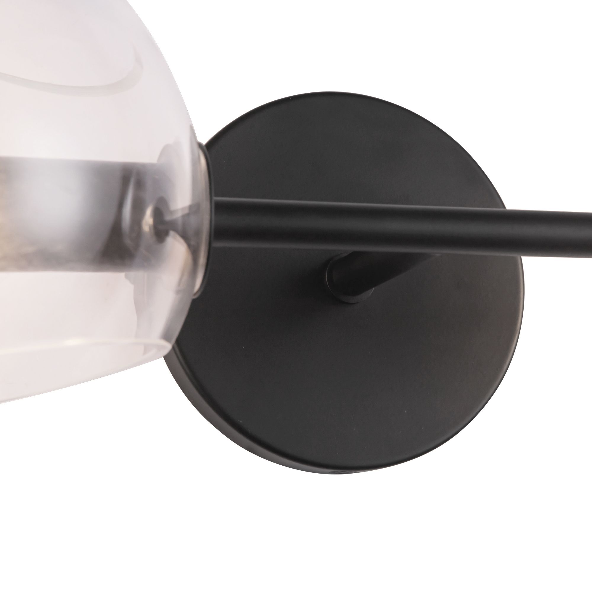 Image 4 Alora Mood Willow E12 17-in Clear Glass/Matte Black Wall Vanity more views