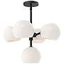 2_Alora Mood Willow E12 18-in Black/Opal Matte Glass 5 Lights Chandeliers