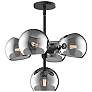 2_Alora Mood Willow E12 18-in Black/Smoked Solid Glass 5 Lights Chandeliers