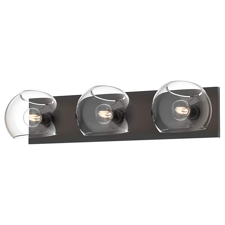 Image 1 Alora Mood Willow E12 22-in Clear Glass/Matte Black Vanity Light