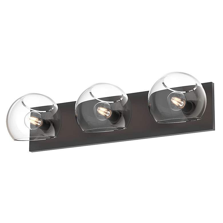 Image 2 Alora Mood Willow E12 22-in Clear Glass/Matte Black Vanity Light more views