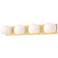 Alora Mood Willow E12 31-in Brushed Gold/Opal Matte Glass Vanity Light