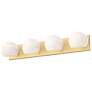 2_Alora Mood Willow E12 31-in Brushed Gold/Opal Matte Glass Vanity Light more views