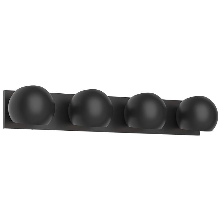 Image 1 Alora Mood Willow E12 31-in Matte Black Vanity Light