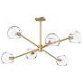 2_Alora Mood Willow E12 37-in Brushed Gold/Clear Glass 6 Lights Chandeliers