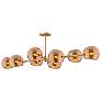 Thumbnail2 of Alora Mood Willow E12 48-in Brushed Gold/Copper Glass Linear Pendant