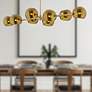 Thumbnail1 of Alora Mood Willow E12 48-in Brushed Gold/Copper Glass Linear Pendant