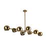 Thumbnail4 of Alora Mood Willow E12 48-in Brushed Gold/Copper Glass Linear Pendant more views