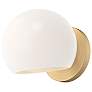2_Alora Mood Willow E12 6-in Brushed Gold/Opal Matte Glass Wall Vanity more views