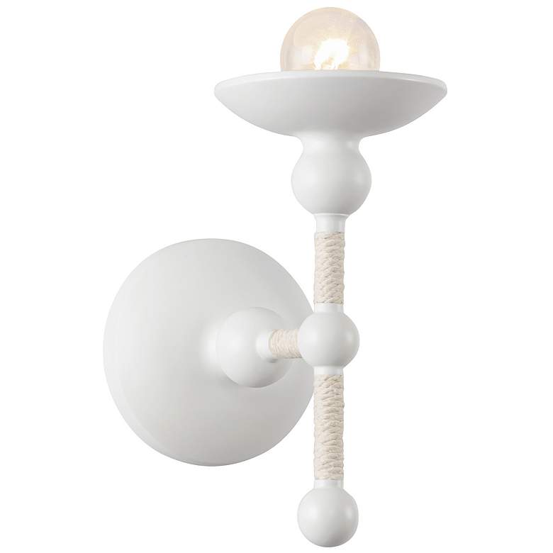 Image 1 Alora Nadine E12 4-in Matte White/Cotton Wall Vanity