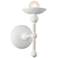 Alora Nadine E12 4-in Matte White/Cotton Wall Vanity