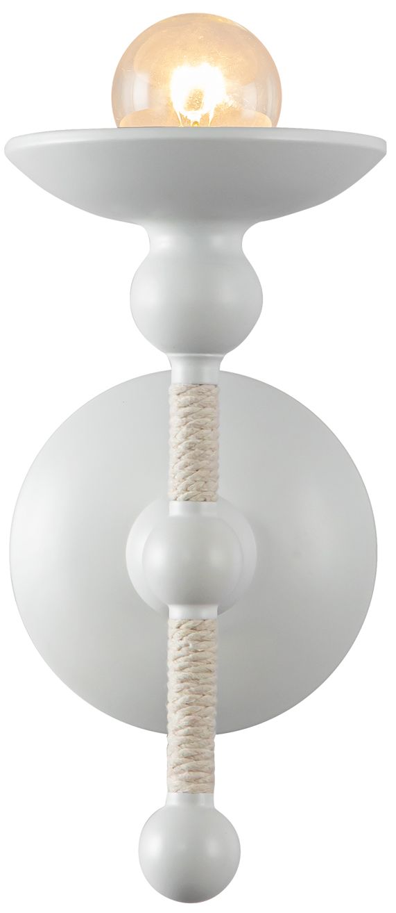 Image 2 Alora Nadine E12 4-in Matte White/Cotton Wall Vanity more views