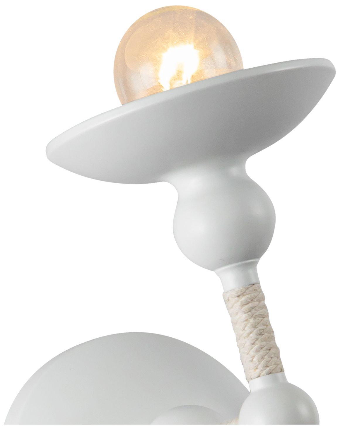 Image 3 Alora Nadine E12 4-in Matte White/Cotton Wall Vanity more views