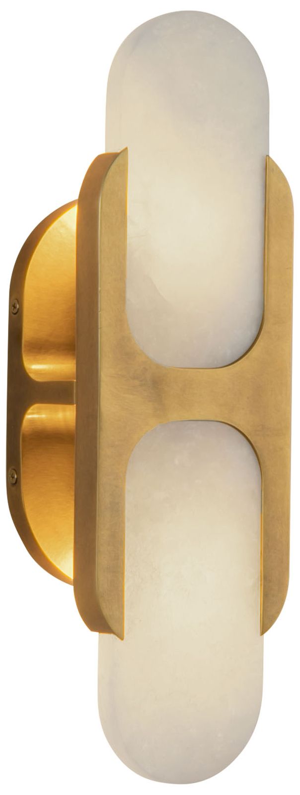 Image 3 Alora Odin E12 14-in Vintage Brass/Alabaster Wall Vanity more views