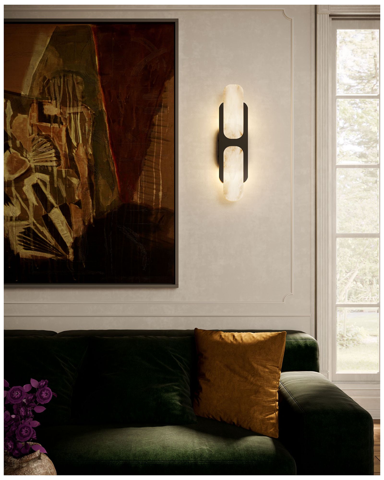 Image 3 Alora Odin E12 17-in Urban Bronze/Alabaster Wall Vanity more views