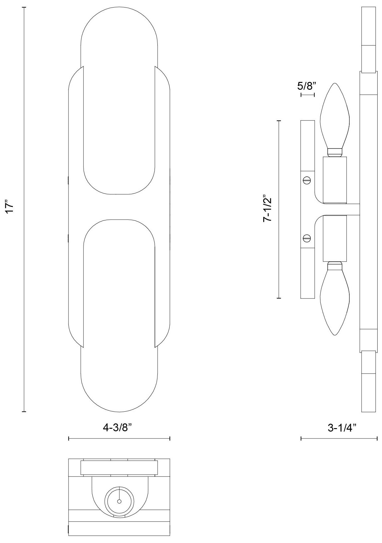Image 6 Alora Odin E12 17-in Urban Bronze/Alabaster Wall Vanity more views
