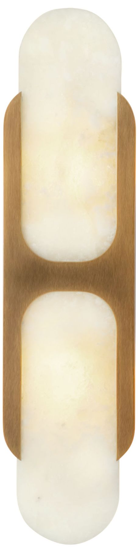 Image 2 Alora Odin E12 17-in Vintage Brass/Alabaster Wall Vanity