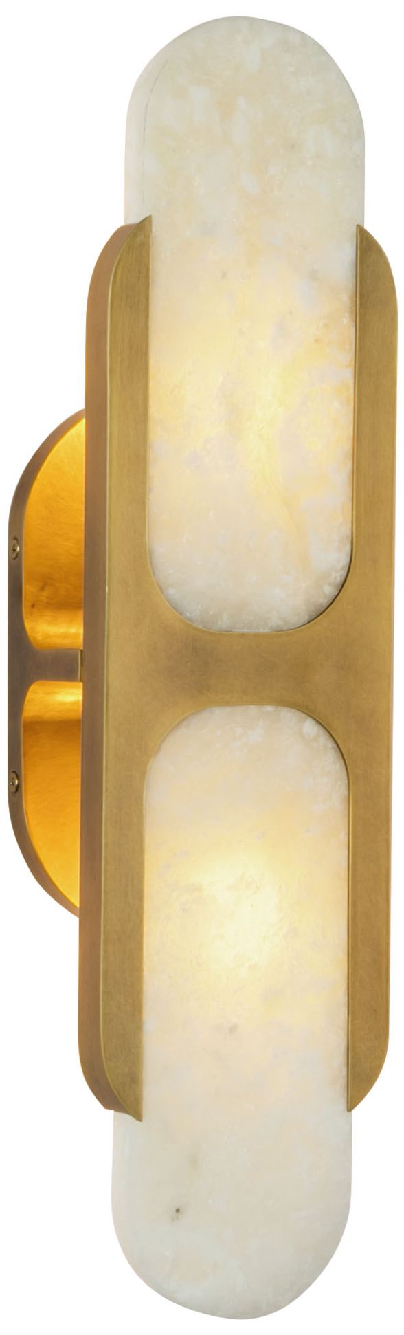 Image 3 Alora Odin E12 17-in Vintage Brass/Alabaster Wall Vanity more views