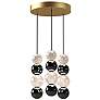 2_Alora Onyx LED 3 Head Natural Brass Multi-Pendant