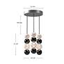 7_Alora Onyx LED 3 Head Natural Brass Multi-Pendant more views