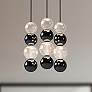 1_Alora Onyx LED 3 Head Polished Nickel Multi-Pendant