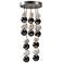 Alora Onyx LED 5 Head Polished Nickel Multi-Pendant