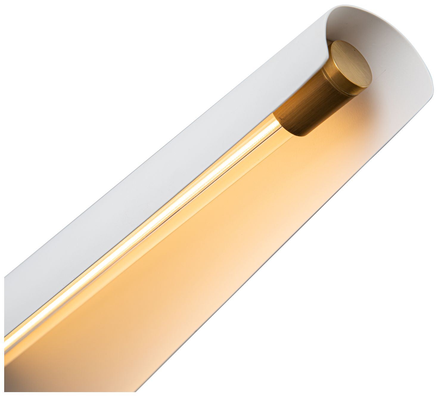 Image 3 Alora Osorio LED 46-in Matte White/Vintage Brass LED Chandeliers more views