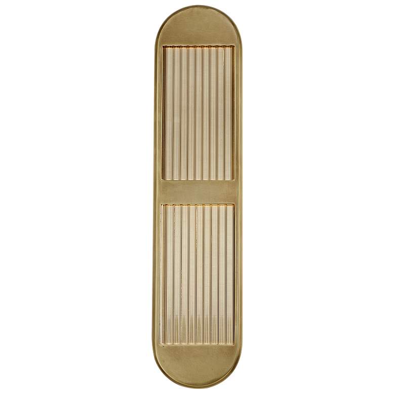 Image 1 Alora Palais LED 24-in Vintage Brass Wall Vanity