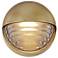 Alora Palais LED 6-in Ribbed Glass/Vintage Brass Wall Vanity