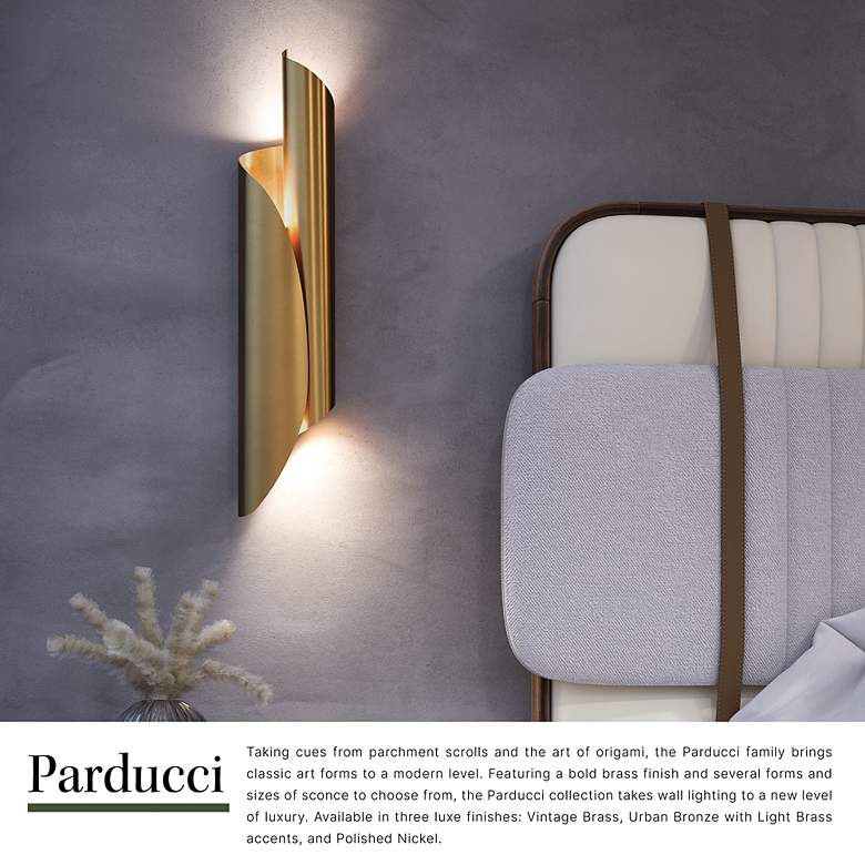 Image 2 Alora Parducci E12 26-in Polished Nickel Wall Vanity more views