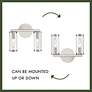 4_Alora Revolve E12 10-in Clear Glass/Polished Nickel Wall Vanity more views