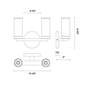 5_Alora Revolve E12 10-in Clear Glass/Polished Nickel Wall Vanity more views