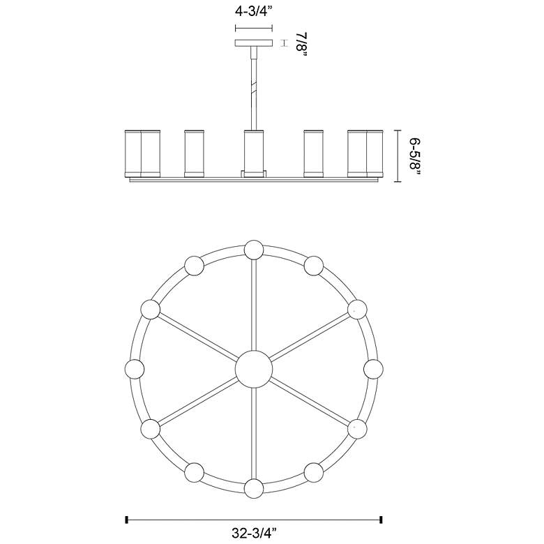 Image 4 Alora Revolve E12 12 Lights Chandeliers more views