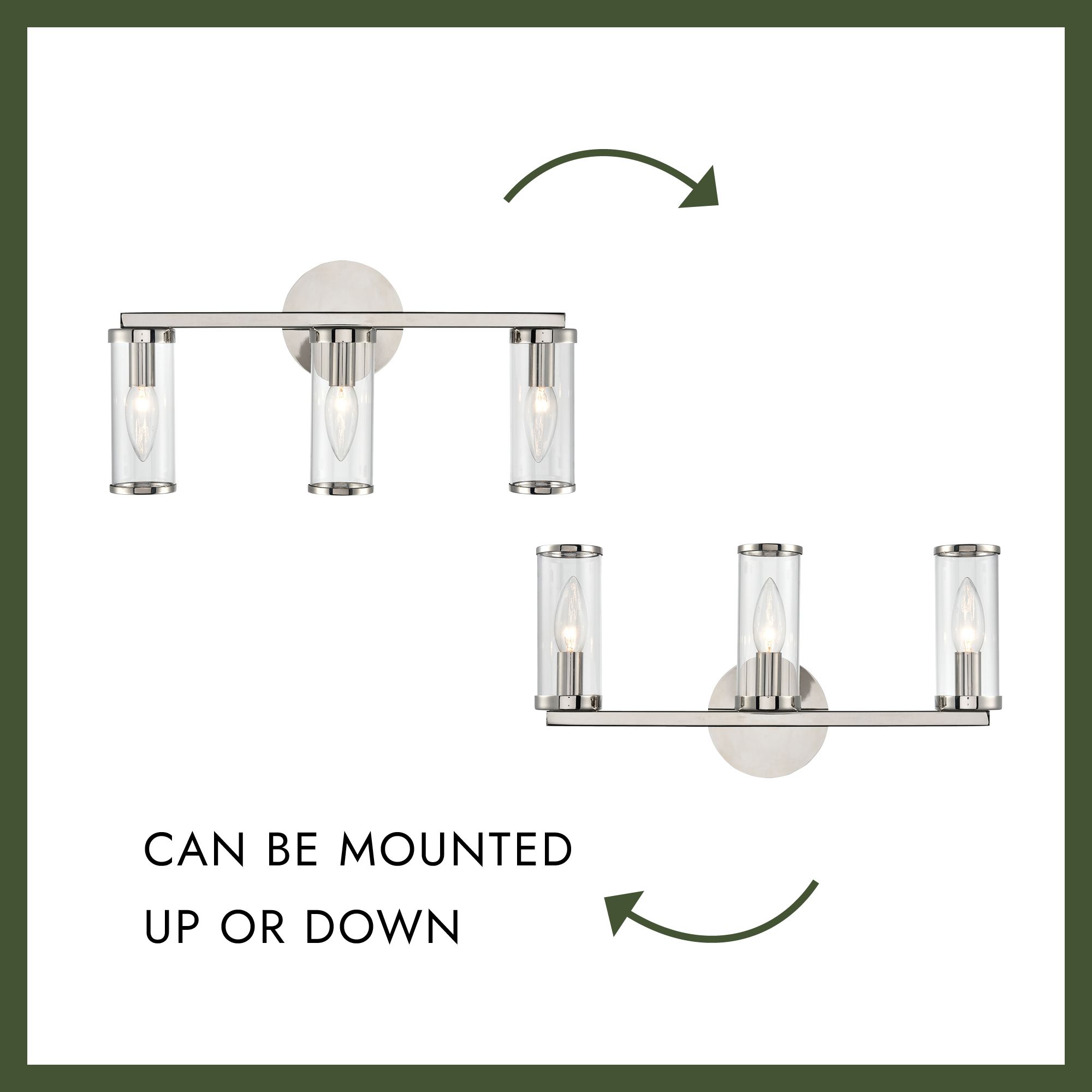 Image 5 Alora Revolve E12 17-in Clear Glass/Natural Brass Wall Vanity more views