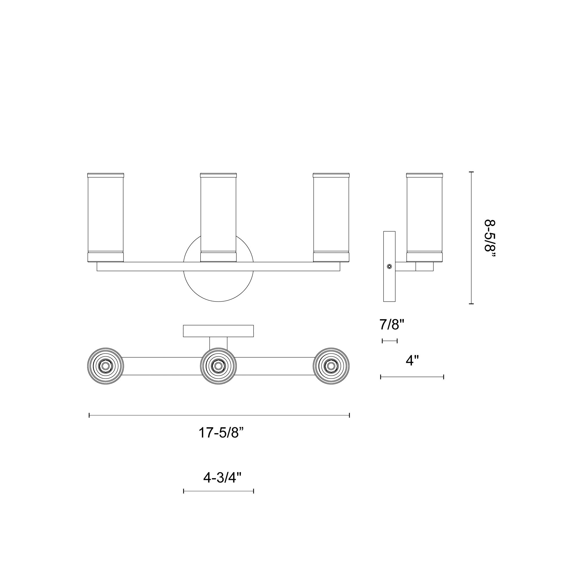 Image 6 Alora Revolve E12 17-in Clear Glass/Natural Brass Wall Vanity more views