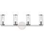 1_Alora Revolve E12 25-in Clear Glass/Polished Nickel Wall Vanity