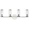 Alora Revolve E12 25-in Clear Glass/Polished Nickel Wall Vanity