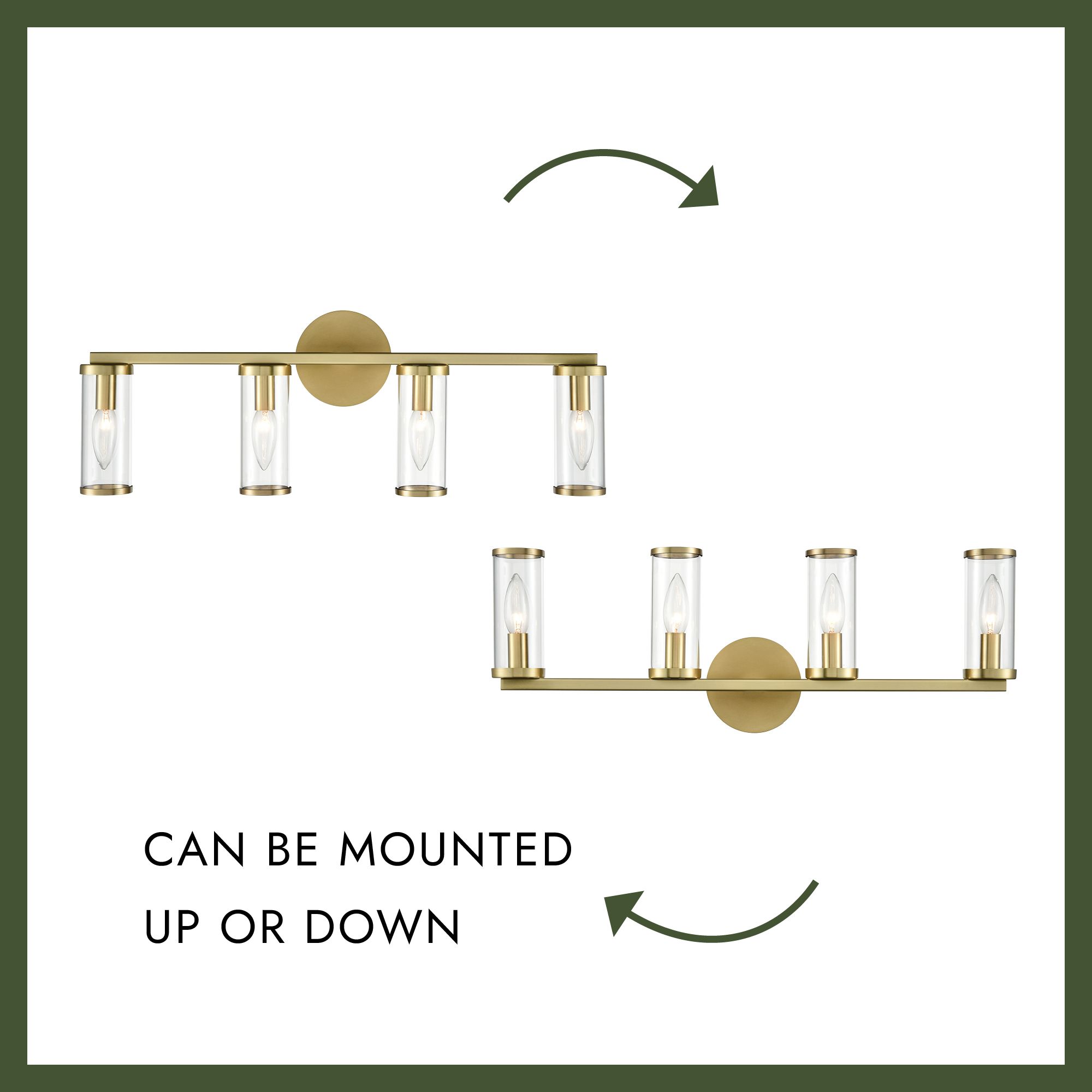 Image 4 Alora Revolve E12 25-in Clear Glass/Polished Nickel Wall Vanity more views